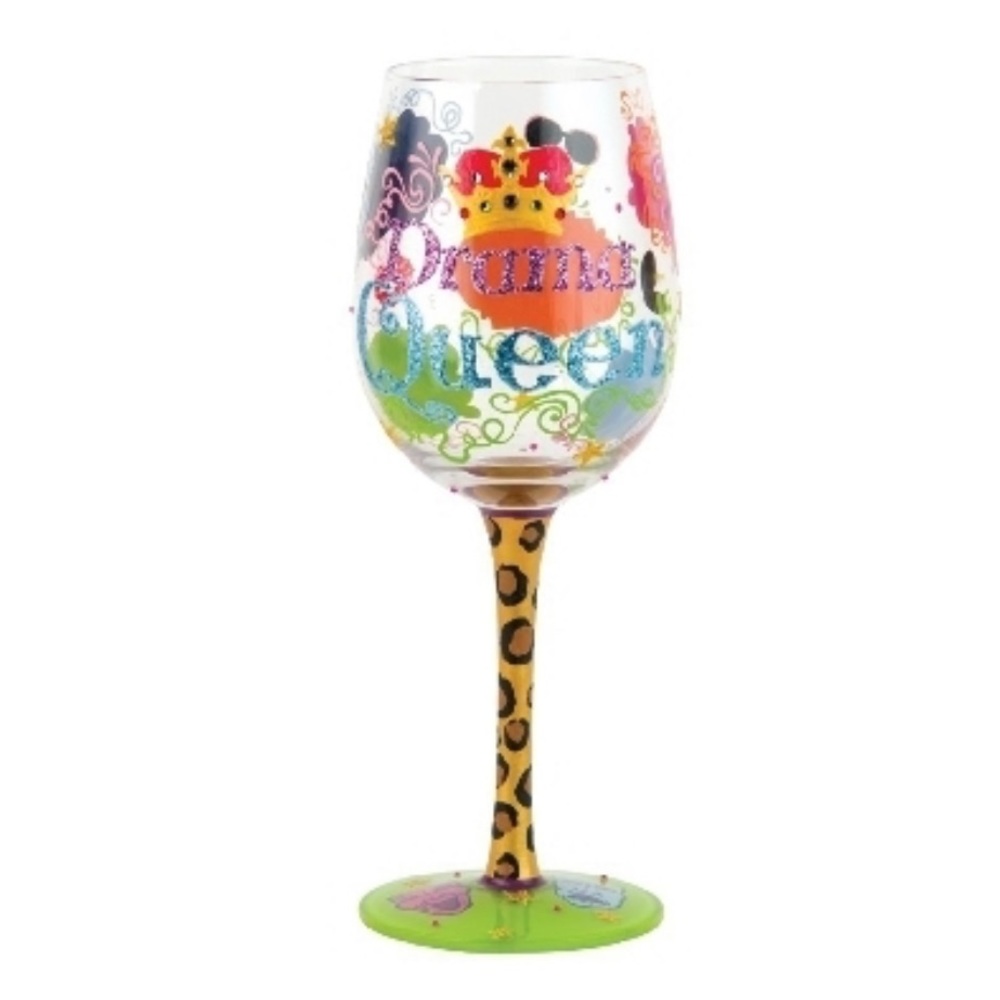 Drama Queen Wine Glass